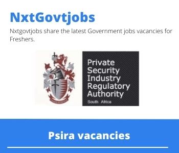 Psira Assistant Inspector Vacancies in Centurion 2023