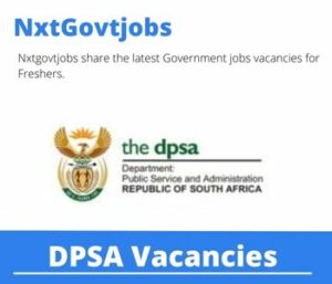 DPSA Food Service Aid Vacancies in Pretoria 2024