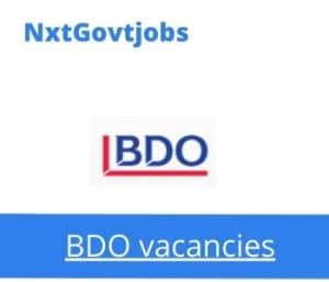 BDO Senior Consultant Organisational Development Vacancies in Johannesburg – Deadline 15 Oct 2023