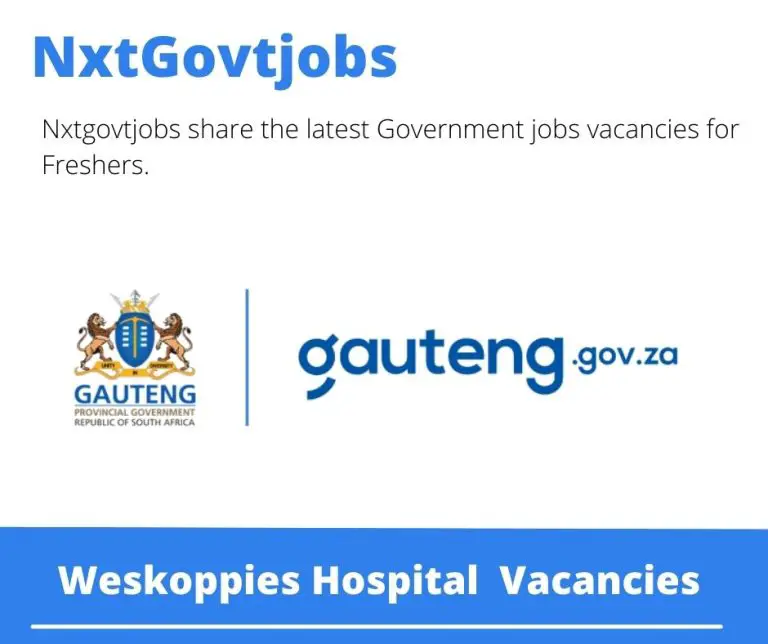 Weskoppies Hospital Ict Technician Vacancies in Pretoria – Deadline 14 Jul 2023